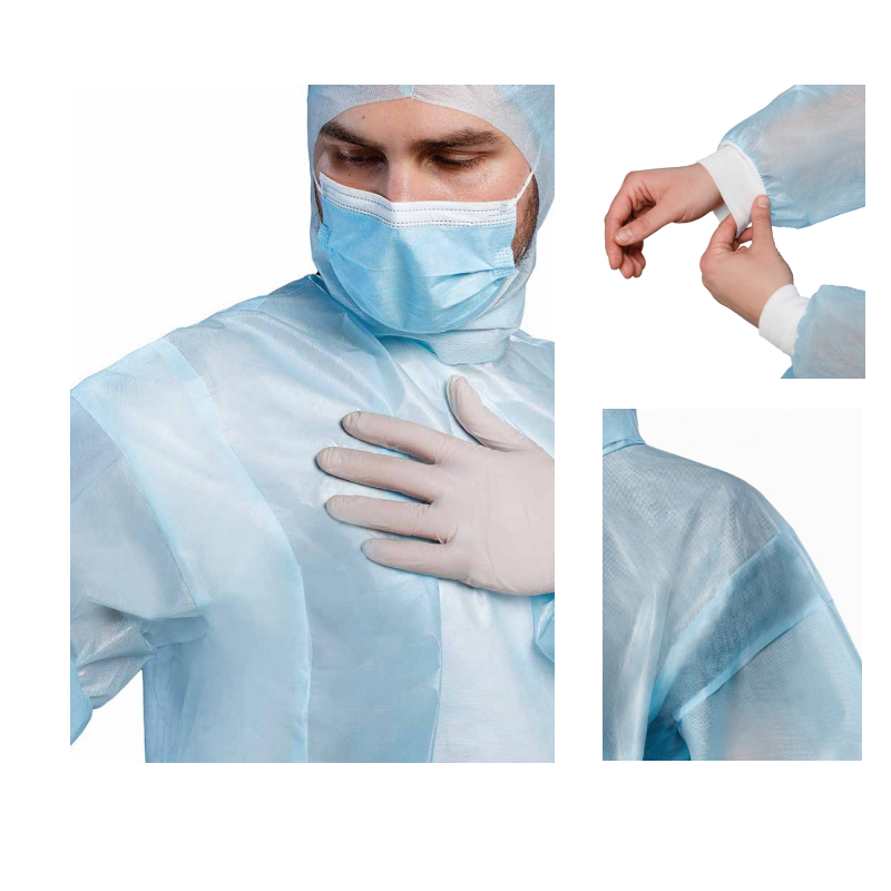 Халат хірургічний,з непромокальною робочою поверхнею,р.56-60,н/ст.одн.,ТМ"АХІЛЛ"